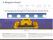 Tablet Screenshot of bangaloreairport.com